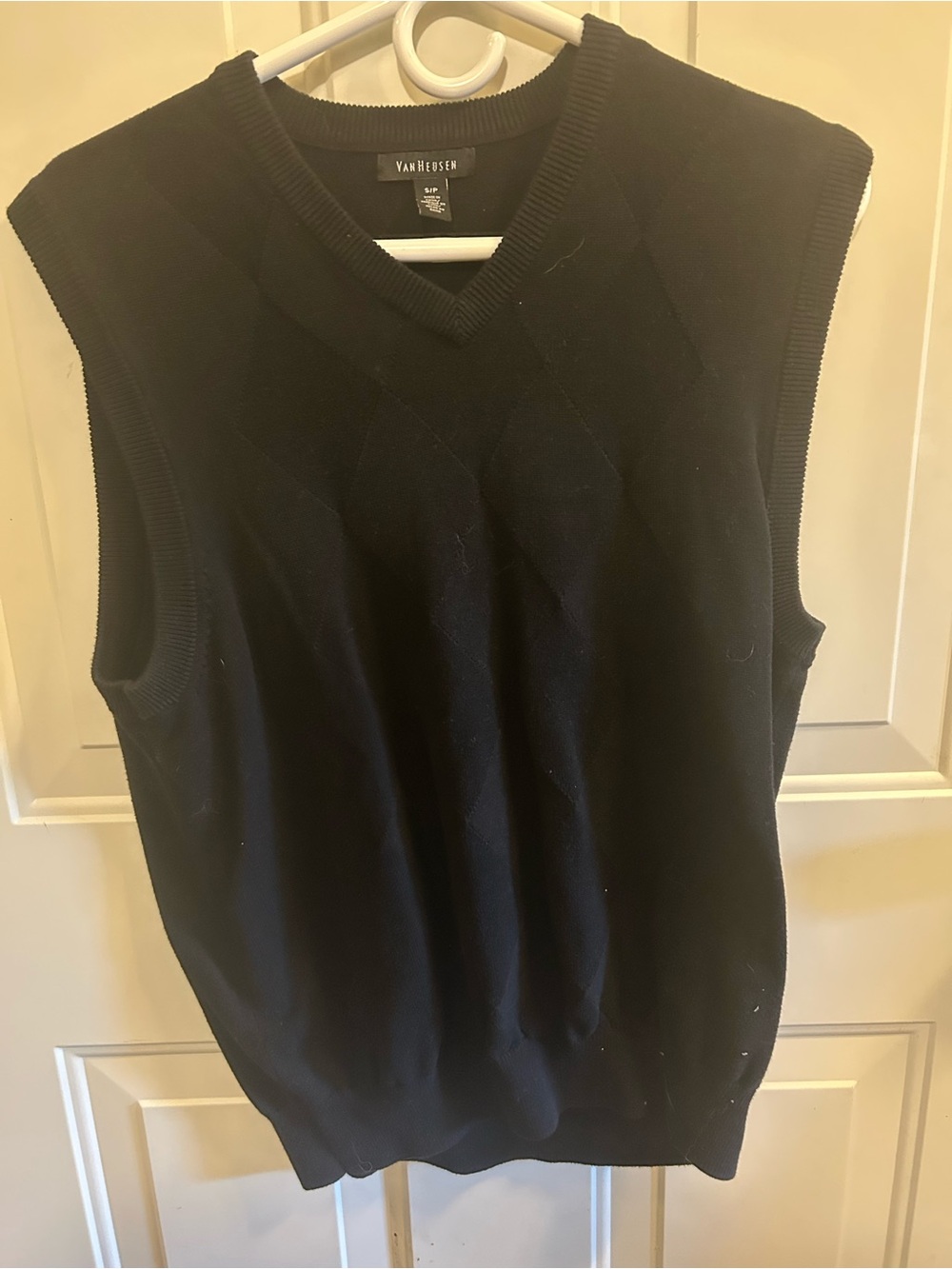 Van Heusen Black V-Neck Knit Sweater Vest